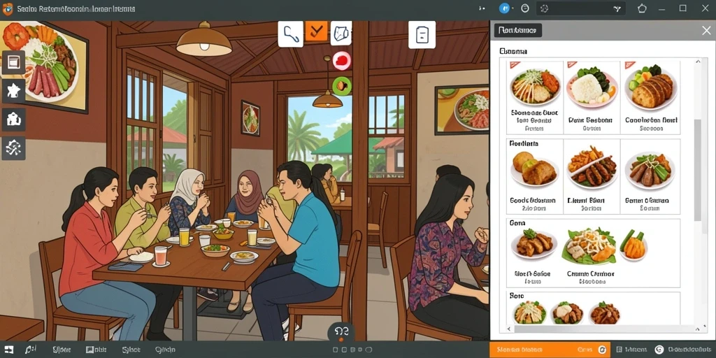 Tangkapan layar permainan dengan karakter menarik.