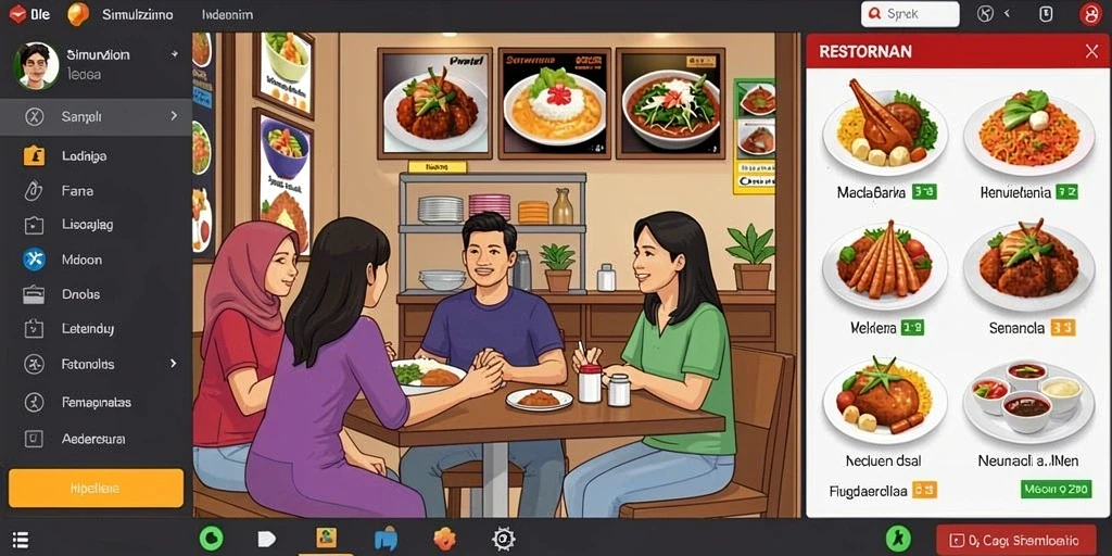 Tampilan antarmuka pengguna yang menarik.